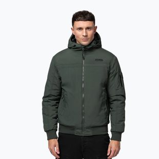 Мъжко зимно яке Pitbull Balboa 2 Hooded dark green