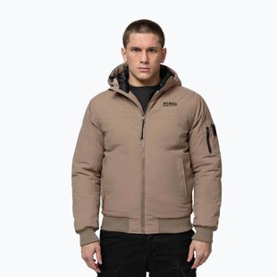 Мъжко зимно яке Pitbull Balboa 2 Hooded dark sand