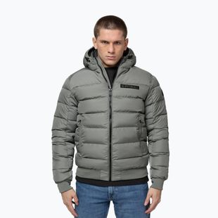 Мъжко зимно яке Pitbull Dillon Quilted Hooded dusty salvia