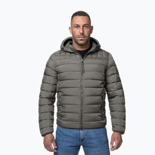 Мъжко зимно яке Pitbull Foothill Hooded Padded taupe