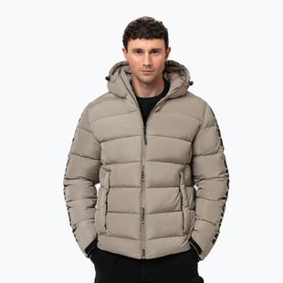 Мъжко зимно яке Pitbull Airway 4 Padded Hooded pale sand