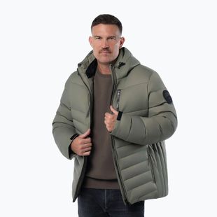Мъжко зимно яке Pitbull Crestline Padded Hooded dusty salvia