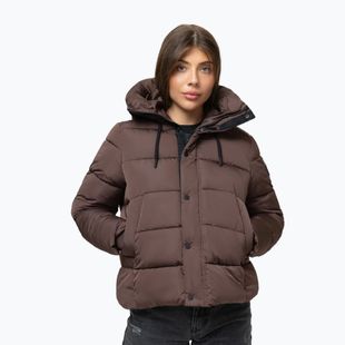 Дамско зимно яке Pitbull Amalia Padded Hooded dark chocolate