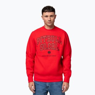 Мъжки суитшърт Pitbull So Cal Crewneck fluo/red