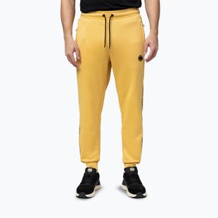 Мъжки панталони Pitbull Trackpants Tape Logo Terry Group pale yellow