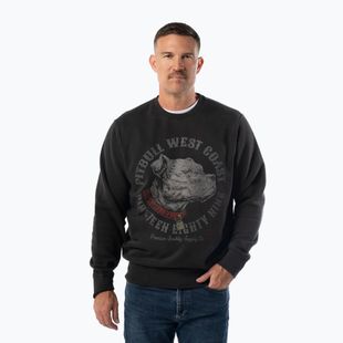 Мъжки суитшърт Pitbull Strength & Respect Crewneck washed dark graphite