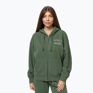 Дамски суитшърт Pitbull Sweetie Hooded Zip sage green