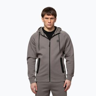 Мъжки суитшърт Pitbull Dogwood Hooded Zip Sweatshirt taupe