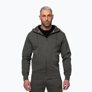 Мъжки суитшърт Pitbull Sampson Hooded Zip Sweatshirt grey/green