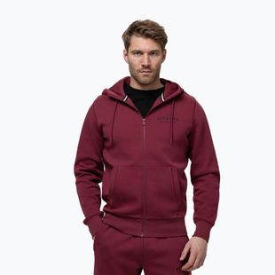 Мъжки суитшърт Pitbull Sampson Hooded Zip Sweatshirt burgundy