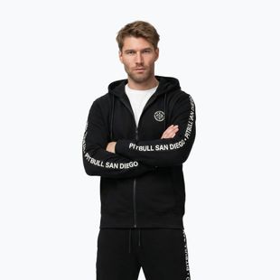 Мъжки суитшърт Pitbull Tape Parker Hooded Zip black