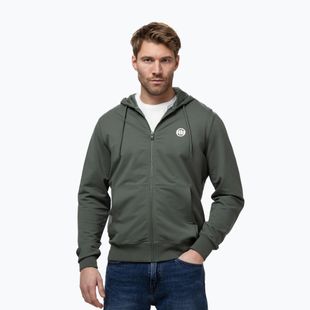Мъжки суитшърт Pitbull Nugget Small Logo Hooded Zip sage green