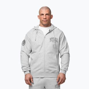 Мъжки суитшърт Pitbull Badger Hooded Zip grey/melange