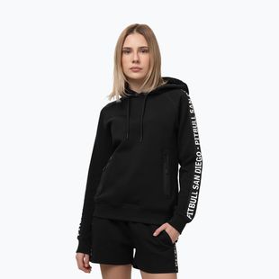 Дамски суитшърт Pitbull Explory Tape Hooded black