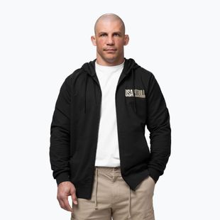 Мъжки суитшърт Pitbull USA Hooded Zip black