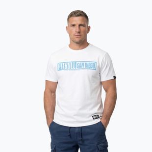 Мъжка тениска Pitbull Eighty Nine Dog white/light blue