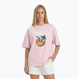 Дамска тениска Pitbull Rest In Pink Oversize strawberry cream