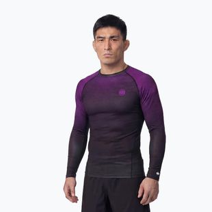 Мъжка блуза с дълъг ръкав за водни спортове Pitbull Belt Rashguard purple