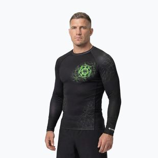 Мъжка блуза с дълъг ръкав за водни спортове Pitbull Ray Rashguard fluo green