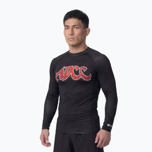 Мъжка блуза с дълъг ръкав за водни спортове Pitbull ADCC Rashguard black