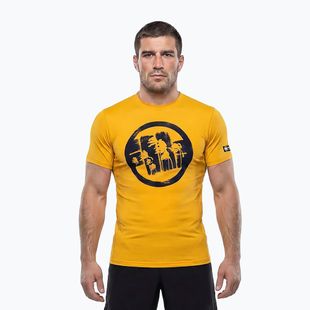 Мъжка тениска Pitbull Palms mesh yellow logo