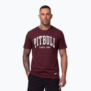 Мъжка тениска Pitbull Norton burgundy