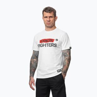 Мъжка тениска Pitbull Cancer Fighters white
