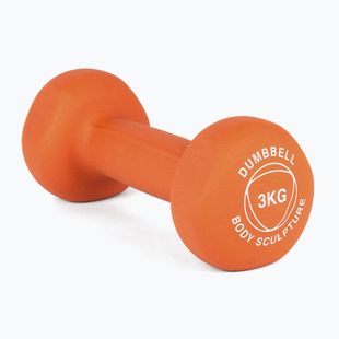 Гумиран дъмбел/гира Body Sculpture BW 513 z PVC 3 kg orange