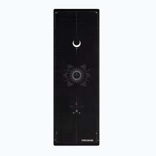 Килимче за йога/фитнес FORCEBAND Moon 4 мм черно