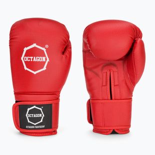 Червени боксови ръкавици Octagon Kevlar