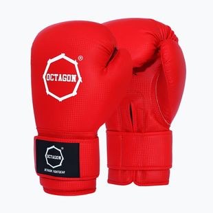 Червени боксови ръкавици Octagon Kevlar