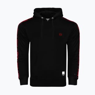 Мъжки суитшърт Octagon Stripe Hoodie black/red