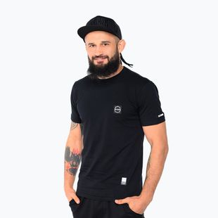 Мъжка тениска Octagon Small Logo black/white