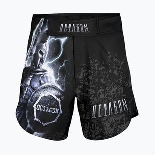 Мъжки ММА тренировъчни шорти Octagon Gladiator черни/многоцветни