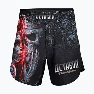 Мъжки тренировъчни шорти Octagon Santa Muerte MMA черни/мултиколор