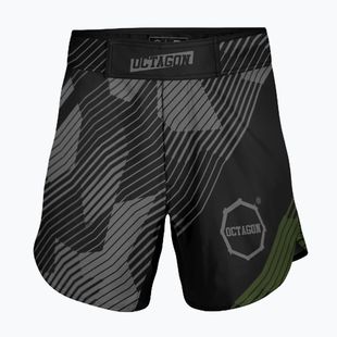 Мъжки тренировъчни шорти Octagon Broken Line MMA, черни