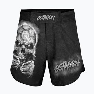 Мъжки ММА тренировъчни шорти Octagon Oldskull Fans черни/многоцветни