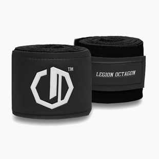 Боксьорски бандажи Octagon Legion Supreme 400 cm black/white