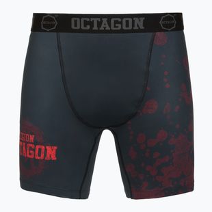Мъжки тренировъчни шорти Octagon Legion Grunge черно/червено