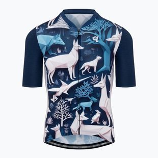 Мъжка колоездачна фланелка Quest Origami Fauna