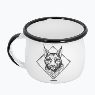 Туристическа чаша Alpinus Enamelled White Lynx