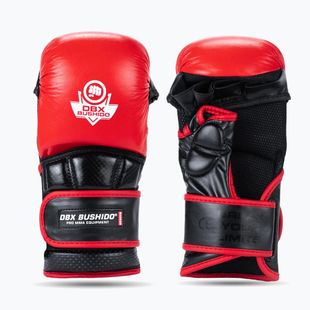 DBX BUSHIDO MMA Premium черни/червени ръкавици за граплинг