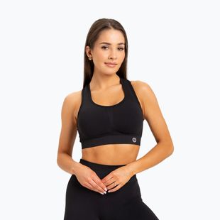 Дамски тренировъчен сутиен Gym Glamour push up черен 319