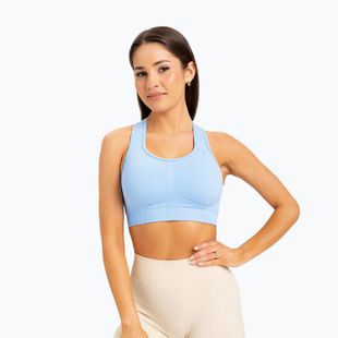 Спортен сутиен Gym Glamour push up син 406