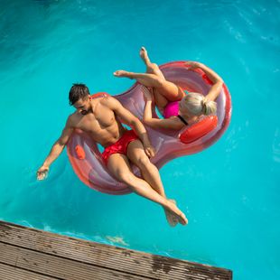 Плувно колело AQUASTIC за 2 лица ASR-175R червено