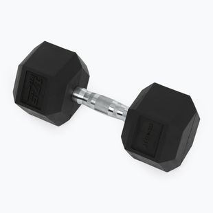 Гумиран дъмбел XTREXO Hex 17,5 кг