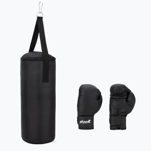 Първи тренировъчен боксов комплект за деца HOOK FIGHTING Черен