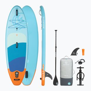Комплект надуваема дъска SUP за деца AQUASTIC Perth 8'0" allround blue