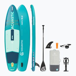 Комплект надуваема дъска SUP AQUASTIC Perth 10'8" allround green