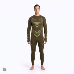Мъжки комплект термобельо KADVA Alpinestep Thermo SH Light Plus Set Green
